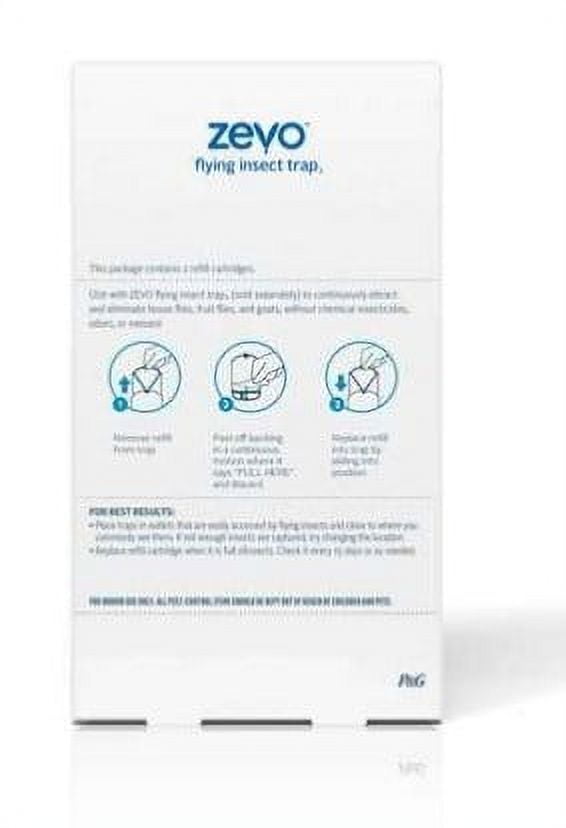 Zevo Refill Kit 4 in. W X 7 in. L Gray/White 2 ct - Ace Hardware