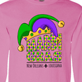 thumbnail image 4 of Inktastic Mardi Gras New Orleans Louisiana Jester Hat Long Sleeve T-Shirt, 4 of 5