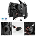 thumbnail image 2 of AKKON - For 2007-2014 Silverado Pickup Truck Black Bezel [Dual Ring] LED Projector Headlights Left + Right Pair, 2 of 7