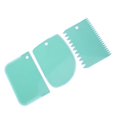 3PCS/Set Plastic Cake Decorating Tools Dough Icing Scrappers Cutters
