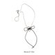 thumbnail image 3 of Fashionable Snake Bone Neck Chain Jewelry Delicate Heart Necklace Accessory Beautiful Bowknot Neckchain for Fashionistas, 3 of 4