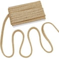 thumbnail image 1 of Cinta de encaje artesanal de 5,5 yardas de cinta dorada trenzada, borde metálico de 0,4 pulgadas, cinta decorativa tejida de poliéster, 1 of 9