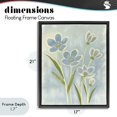 thumbnail image 4 of Stupell Industries Contemporary Blue Petals Contour Black Floating Frame Canvas Art, 17 x 21, by Kim Allen, 4 of 8