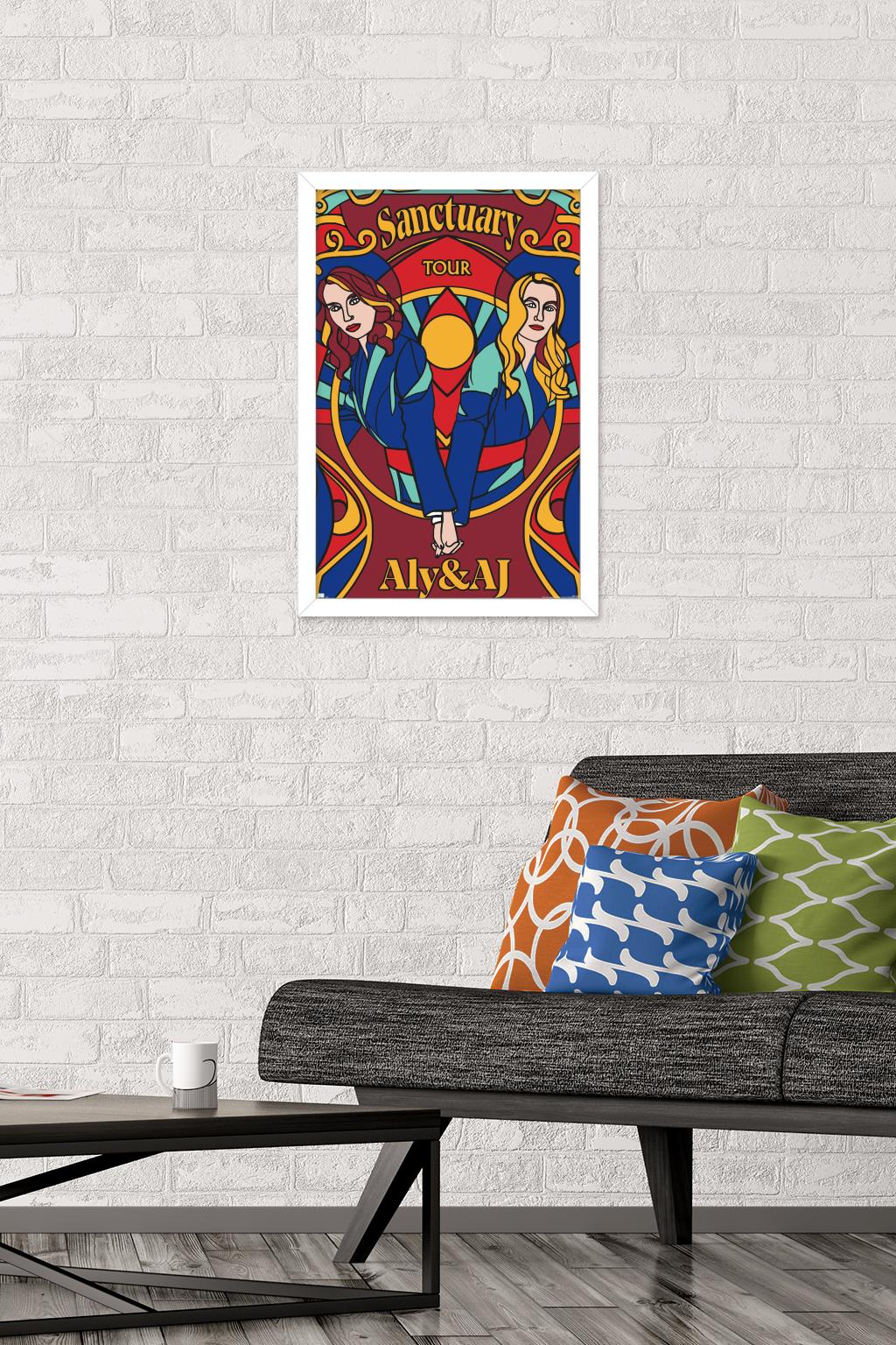 Aly & AJ - Sanctuary Wall Poster, 14.725" x 22.375", Framed