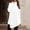 White, variant on Womens Fall Mock Turtleneck Asymmetrical Hemline Flowy Tunic Top Casual Long Sleeve Solid Color Pullover Blouses