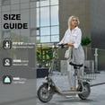 thumbnail image 5 of SANOPY 750W Electric Scooter for Adults & Teens, 30 Miles Max Range, 20 MPH Top Speed, 12" Tires Foldable E-Scooter for Commuting with Carry Basket, Gray, 5 of 8