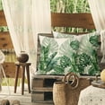 thumbnail image 3 of Tropical Green Leaf Pillow Covers 18X18 in Botanical Banana Monstera Plant Palm Tree Couch Pillow Cases Set of 2 Summer Throw Pillows Home Decor for Room Bedroom Bed Cushion Outdoor, 3 of 6