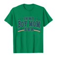 thumbnail image 4 of Tittly T Shirts for Women Spring Tops for Women Women's In My Boy Mom Printed T Shirt Cotton Round Neck Casual Short Sleeves Graphic Tees Tshirts Shirts Green XXL, 4 of 4
