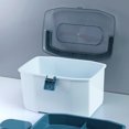 thumbnail image 4 of MasteelfCA Portable Medicine Box Transparent First Aid Box Medication Storage Organizer, 4 of 8