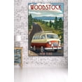 thumbnail image 3 of Woodstock, New York, Camper Van (36x54 Giclee Gallery Art Print, Vivid Textured Wall Decor), 3 of 3