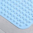 thumbnail image 2 of Alfombrilla de ducha para bañera Alfombrilla de baño con ventosa antideslizante Alfombrilla de baño de PVC para el hogar Azul cielo 35 X 70 cm/13,8 X 27,6 pulgadas, 2 of 5