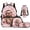 Strawberry Animal, variant on KUIFORTI Flower Capybara Fashion Kids Bookbag with Lunch Box Set 4Pcs Pencil Pouch Water Bottle Sleeve for Elementary Primary Middle School Boys Girls Student Gifts