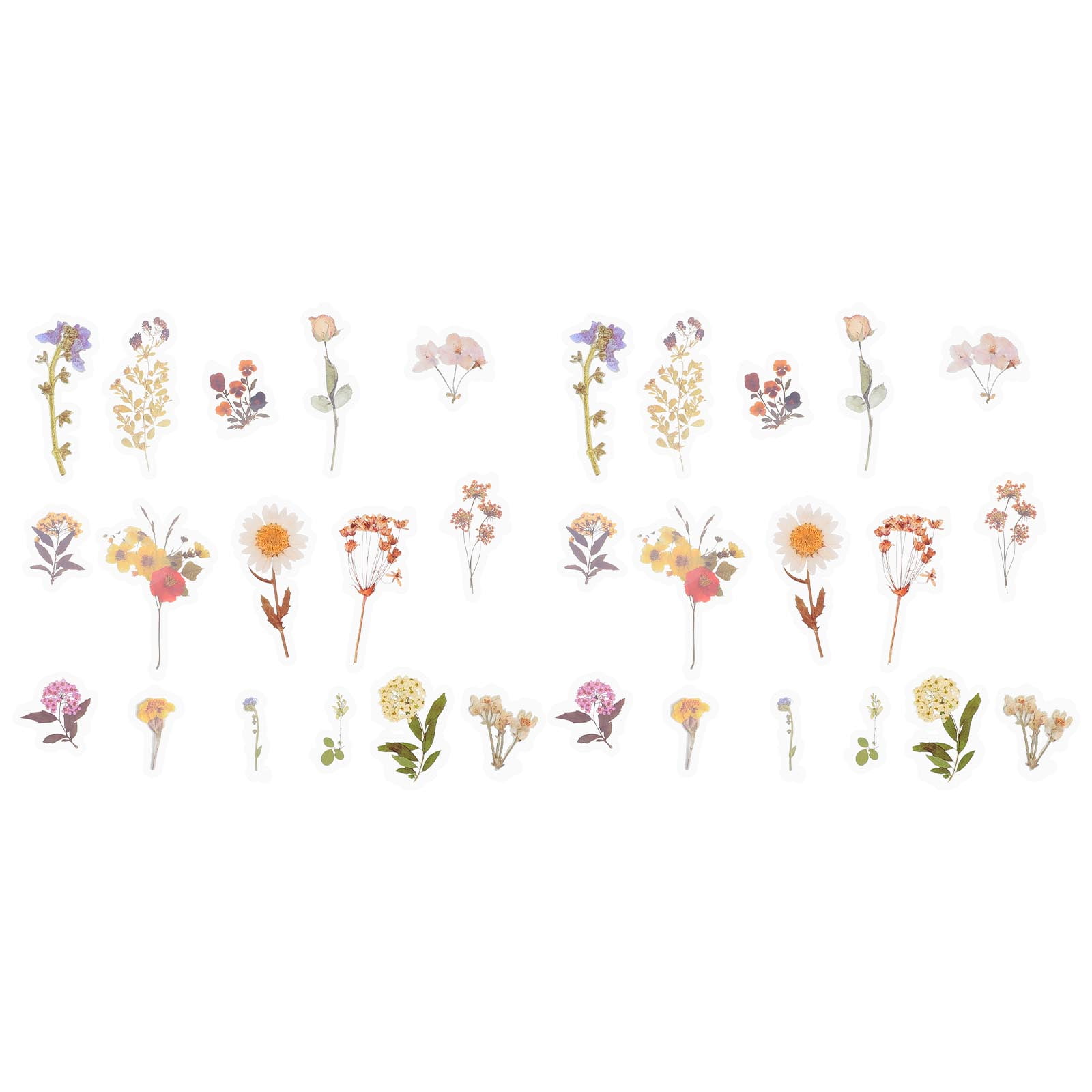 Mini Flowers Sticker Book - Aesthetic Stickers for Scrapbooking