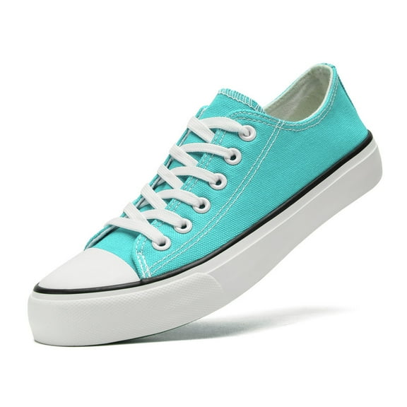 Womens Mens White Canvas Shoes Low Top Sneakers for Men Lace Up Casual Shoes Black Fashion Sneakers Classic Walking Shoes Comfortable Breathable