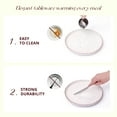 thumbnail image 6 of 20-Piece Dinnerware Set - Serves 4, Matte White plates and bowls sets with Speckle Effect for Microwave & Dishwasher Safe, 6 of 7