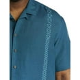 thumbnail image 2 of Embroidered Panel Sport Shirt Blue 7XL, 2 of 5