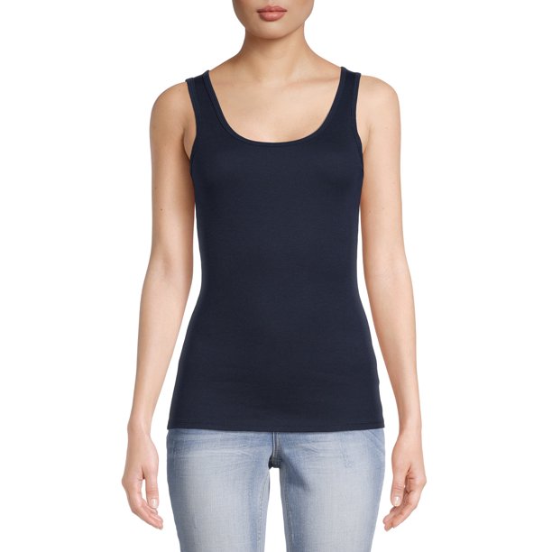 Time and Tru Women's Ribbed Tank Top