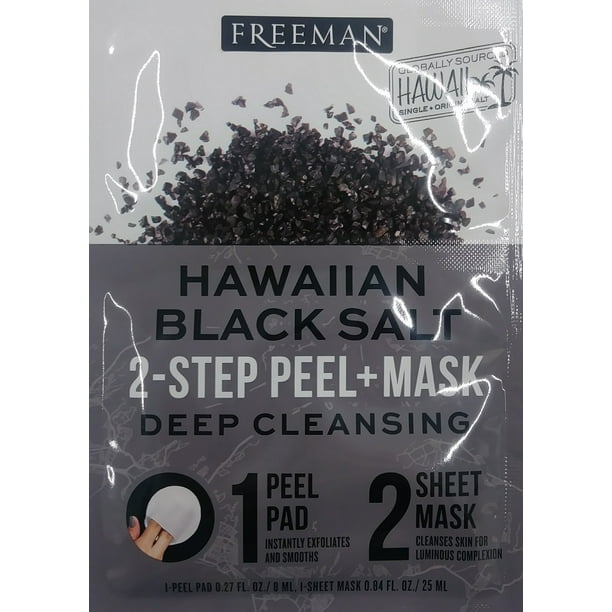 Freeman Hawaiian Black Salt Deep Cleansing 2Step Peel + Mask Walmart