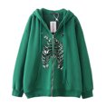 thumbnail image 4 of Sudadera con capucha y cremallera con estampado de esternón Harajuku gótico oscuro hip-hop para hombres y mujeres chaqueta Harajuku sudadera, 4 of 5