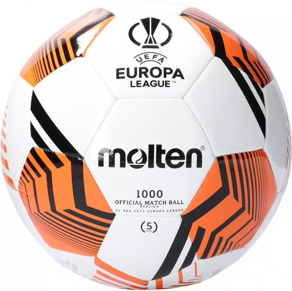 Molten UEFA Europa League Soccer Ball Official Series 1000 Size 5 OrangeBlack