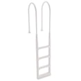 thumbnail image 2 of White swimming pool ladder with 2 handrails, capable of supporting 300 pounds, made of durable PE material, suitable for swimming pools ranging from 48 to 54 inches in depth., 2 of 7