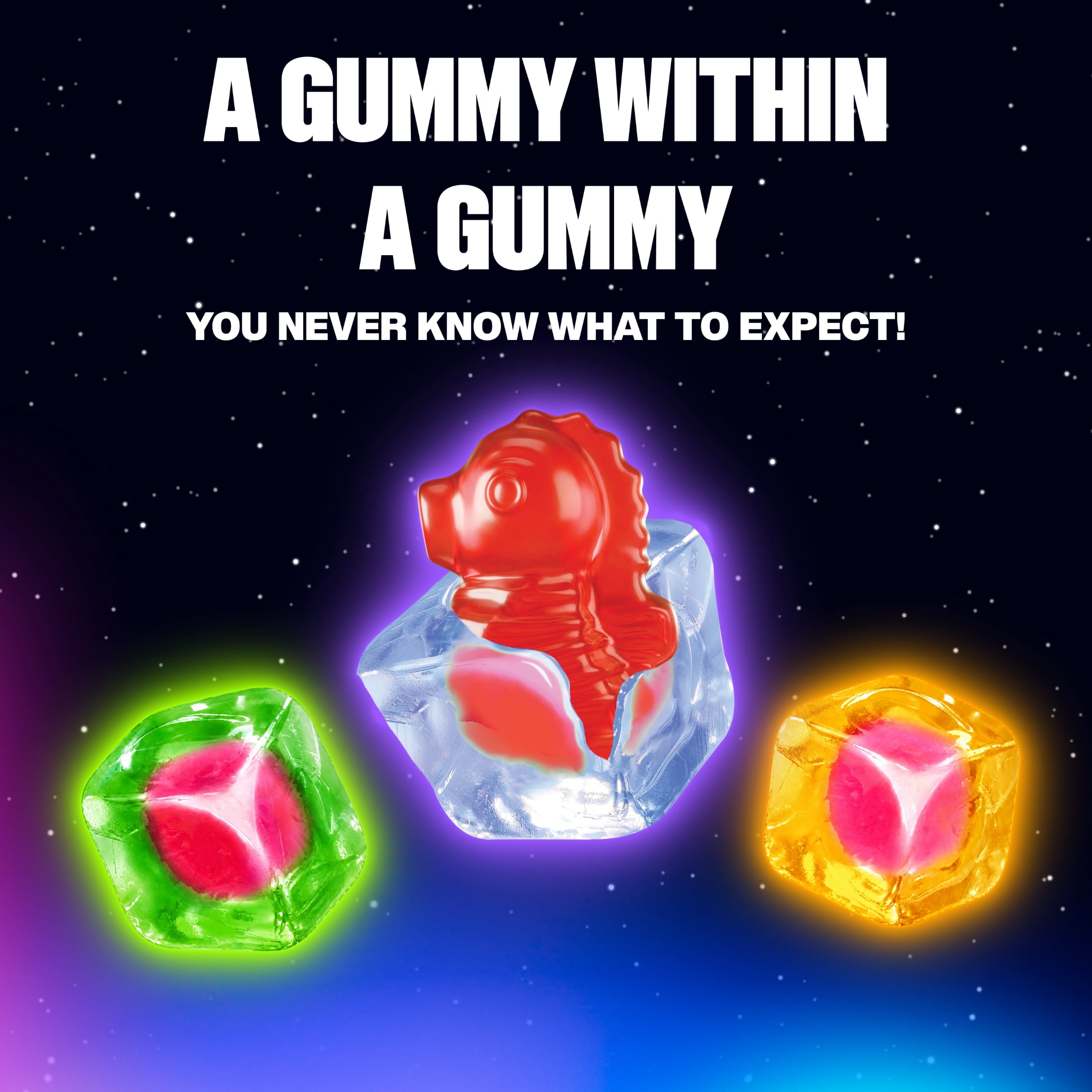 Juicy Drop Gummy Mystery Cubes Duos 5 OZ Bag