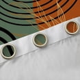 thumbnail image 4 of Homewish Mid Century Geometric Curtains Pack of 2 (42x84 Each) for Teens Boys Girls,Minimalist Stripes Curtains Blackout,Vintage Aesthetic Bedroom Curtains,Lightweight Room Decor, 4 of 6