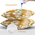 thumbnail image 4 of Throw Pillow Covers 20x20 Inch Set of 2, Ochre Orange Leaves Waterproof Outdoor Pillow Covers, Farmhouse Botanical Branch Vintage Boho Decorative Cushion Pillowcases for Patio Garden Couch Bed, 4 of 9