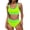 Yellow#1, variant on Women's Bikini Top - Push Up, Halter, Retro, Padded Swimsuit Top