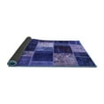 thumbnail image 2 of Ahgly Company Indoor Round Patchwork Blue Transitional Area Rugs, 8' Round, 2 of 4