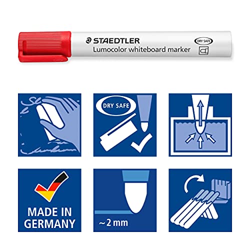 STAEDTLER Lumocolor Whiteboard Marker Pack of 8