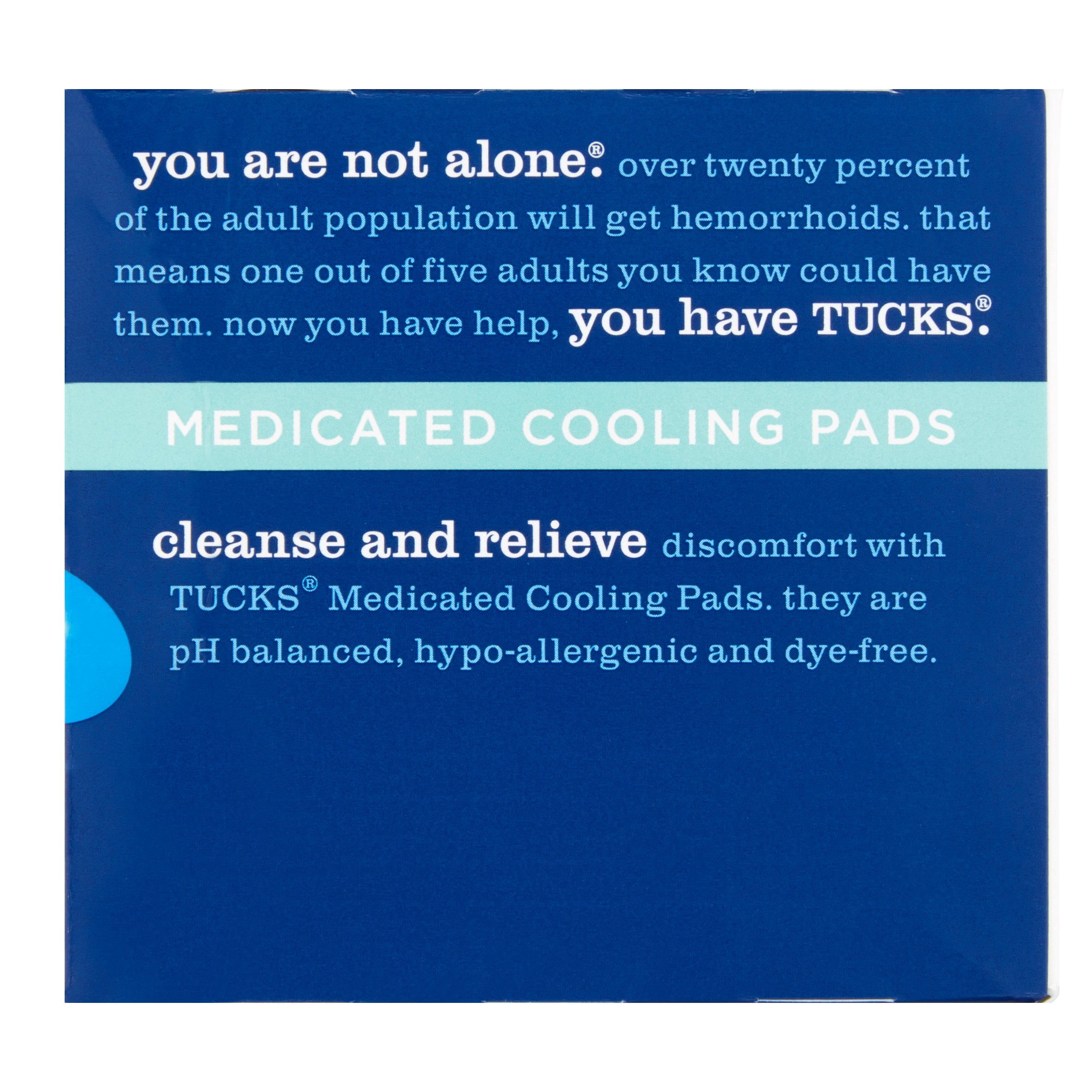 Tucks Medicated Cooling Pads 100 Padsper Pack of 4)