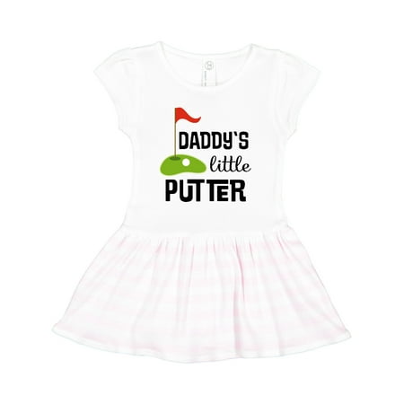

Inktastic Daddy Little Putter Mini Golf Outfit Gift Toddler Girl Dress