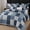 Dark blue, variant on 3pcs Queen Lightweight Floral Patchwork Bedding Set, Quilted Bedspread,Blue And Pink Checkered Patterns