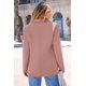 thumbnail image 2 of Blazer PRETTYGARDEN Rosa Oscuro Mujer Manga Larga Pecho con Solapa, 2 of 8