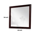 thumbnail image 5 of 36 Inches Rectangular Molded Wood Encased Mirror, Brown, 5 of 5