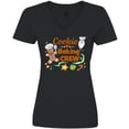 thumbnail image 3 of Inktastic Cute Cookie Baking Crew Women's V-Neck T-Shirt, 3 of 5