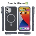 thumbnail image 6 of ELEHOLD Case for iPhone 16, Matte Skin Feeling Magnetic Case with Adjustable Camera Stand,Gray, 6 of 9