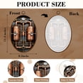 thumbnail image 3 of Canvas Wall Art Antique Steampunk Retro Vintage Old Metal Gear Distiller Ancient Gears Oval Framed Canvas Prints Vintage Wall Hanging Decor for Home Office Decorations 8.6"x11.4", 3 of 7