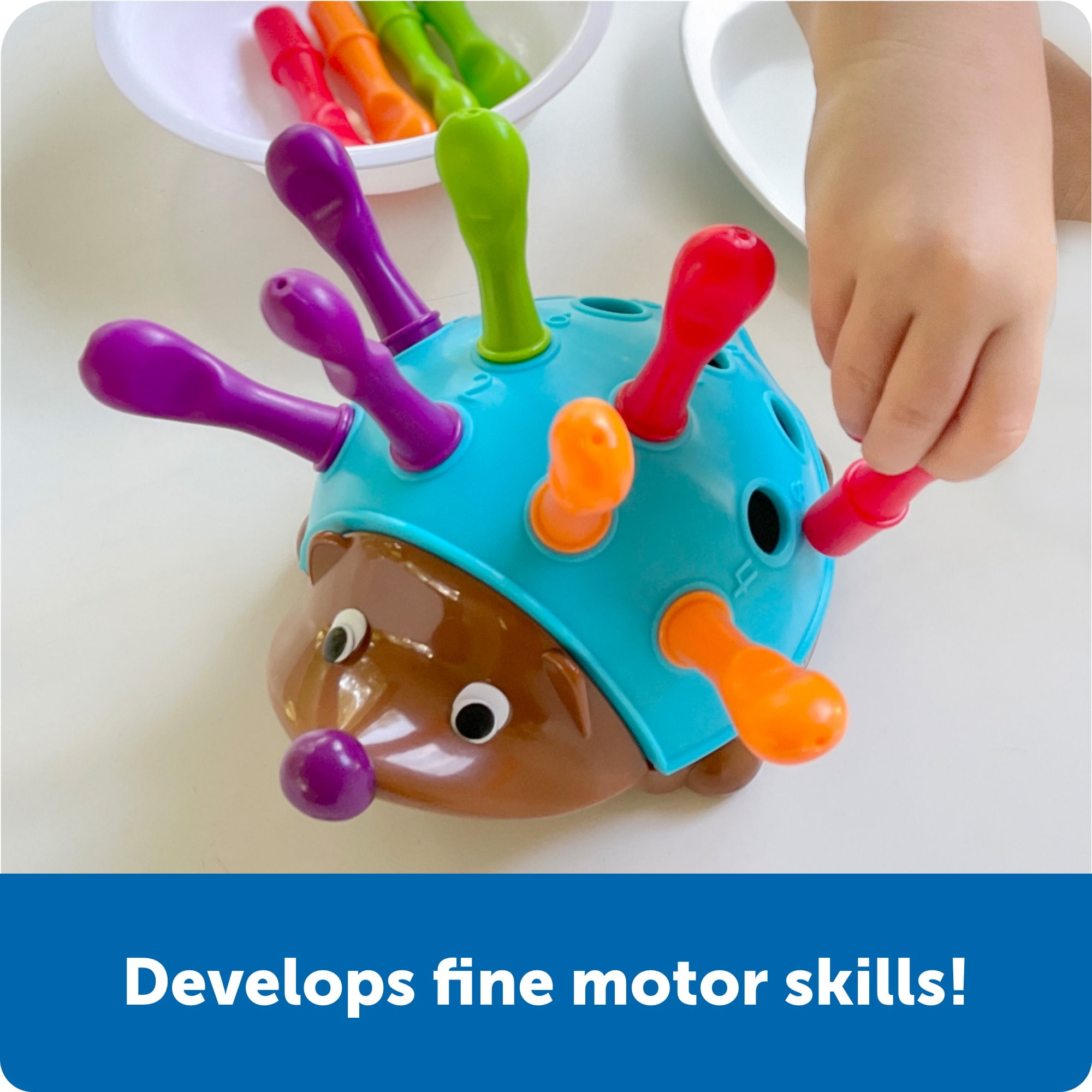 Learning Resources Spike The Fine Motor Hedgehog, Sensory Toys, Montessori, Ages 18 Months +