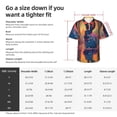 thumbnail image 5 of Pofeuu Neon Rabbit In Archway Print Hawaiian Shirt for Men Sleeves Casual Button Down Summer Beach Dress Shirts T-Shirts,3X-Large, 5 of 7