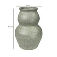 thumbnail image 5 of Benzara BM262290 Vase with Gourd Shape Frame & Mosaic Design, Light Gray, 5 of 5