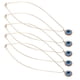 thumbnail image 2 of Joyas de ojo azul, 5 piezas de collar de ojo azul turco, collar de ojo azul turco, rendimiento sólido, 2 of 14