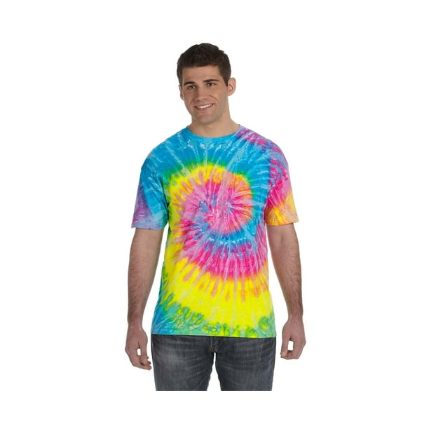 TieDyes Men's ReactiveDyed Flat Collar TShirt, Style T1001