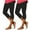Black, variant on cfhntfmh 2pc Leggings for Women Summer Slim High Waisted Cropped Pants Stretch Athletic Running Yoga Capri Leggings