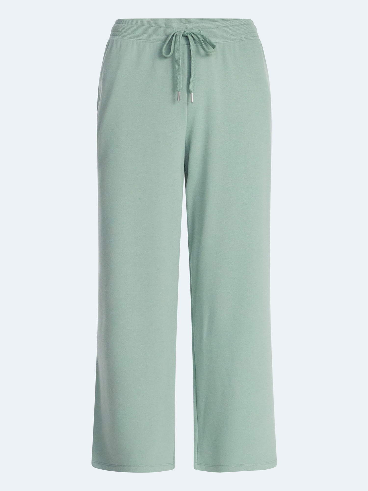 Joyspun Women's French Terry Knit Sleep Capri Pants, 25” Inseam, Sizes XS-3X