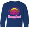 thumbnail image 3 of Inktastic Summer Enjoy the Sunshine Virginia Beach Virginia in Pink Long Sleeve Youth T-Shirt, 3 of 5