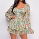 thumbnail image 5 of Mamelucos Monos de una pieza con cuello cuadrado para mujer, minimameluco Sexy de manga larga sin espalda Cgtredaw Verde T XL para Mujer, 5 of 8