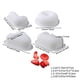 thumbnail image 3 of Moldes de silicona para pasteles blancos | 4 Pack | Utensilios de repostería flexibles y de grado alimentario | 4,72x4,72x1,73 in | Apto para hornos y microondas | Fácil de desmoldear, apto para, 3 of 7