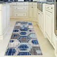 thumbnail image 2 of L'Baiet Amoura Blue Geometric 2 ft. x 6 ft. Runner Rug, 2 of 5
